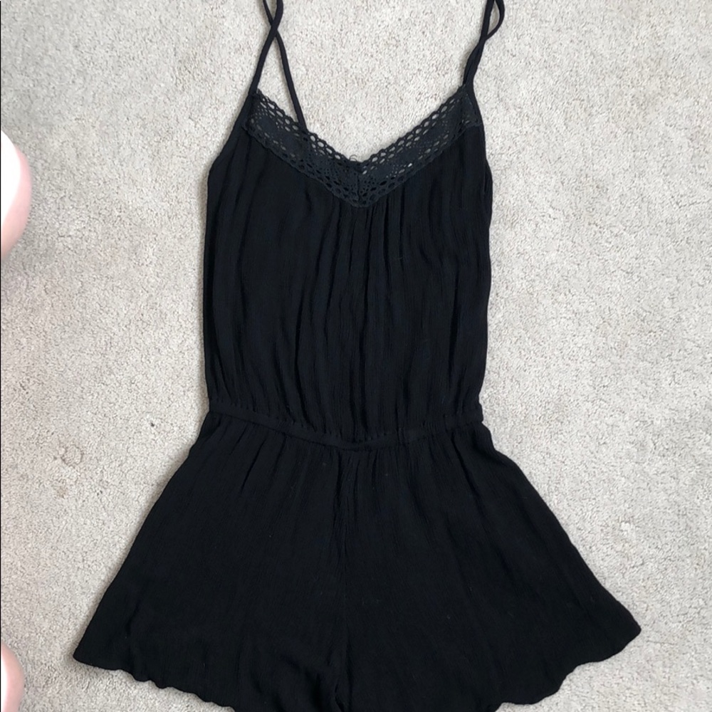 Simple Black Romper